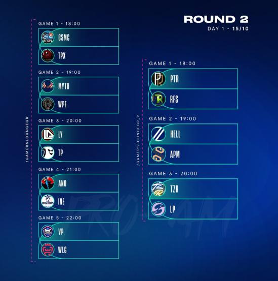 Day 1 15/10
Round 2 
#GIATRELO #VPHYPE