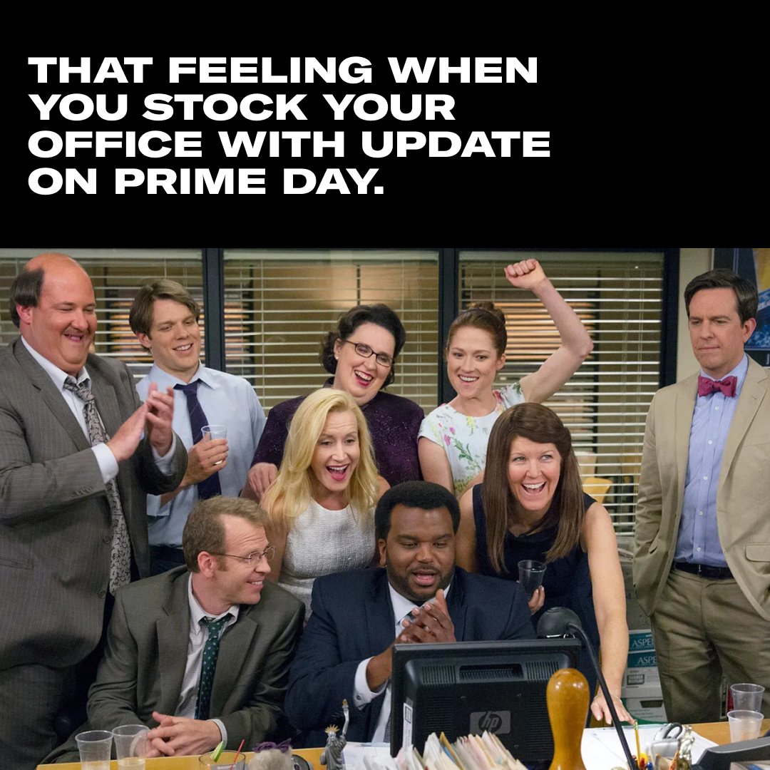 UPDATE is 30% OFF for Prime Day 
- Tag your coworker to go into the running to WIN a fully stocked UPDATE fridge for your office!