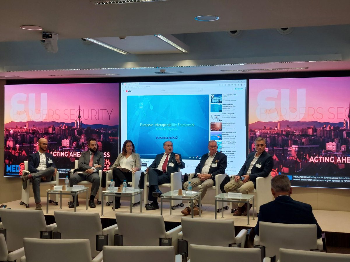 Centerforsecur1's tweet photo. The Center for Security Studies (#KEMEA) participated in a two-day conference in Madrid organised within the framework of the @MEDEAProject1 which KEMEA has coordinated since 2018. RM https://t.co/h9ZRJjZng2 https://t.co/CSMtuqQPY2
