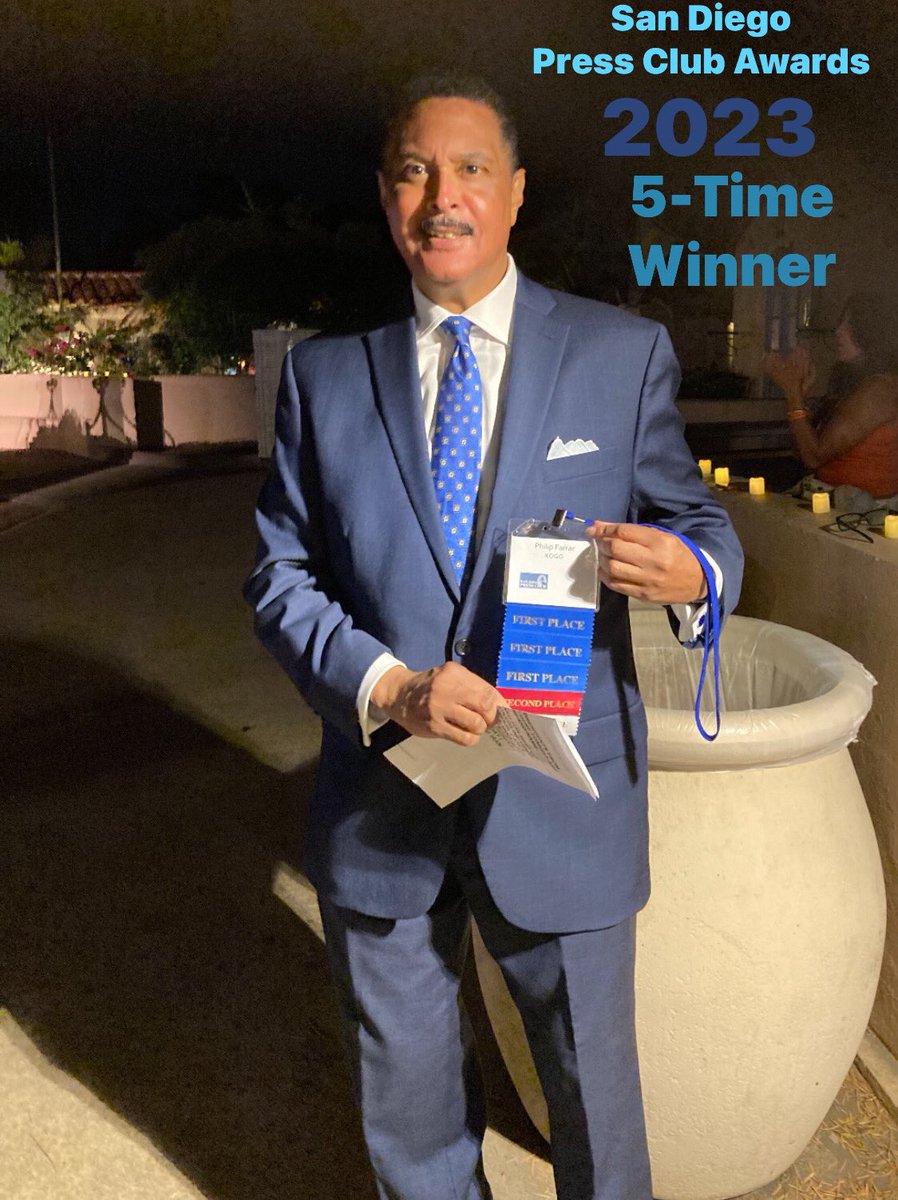 PhilFarrarTV's tweet image. ⭐️KOGO ANNIVERSARY SPECIAL⭐️
An award for each decade. Five received at the 50th San Diego Press Club Awards. Our KOGO team walked away with a total of TWELVE awards.  Shout out to #24/7 and #TTWN. #broadcastjournalism, #relevant, #radio, #television #nofakenews, #accountability