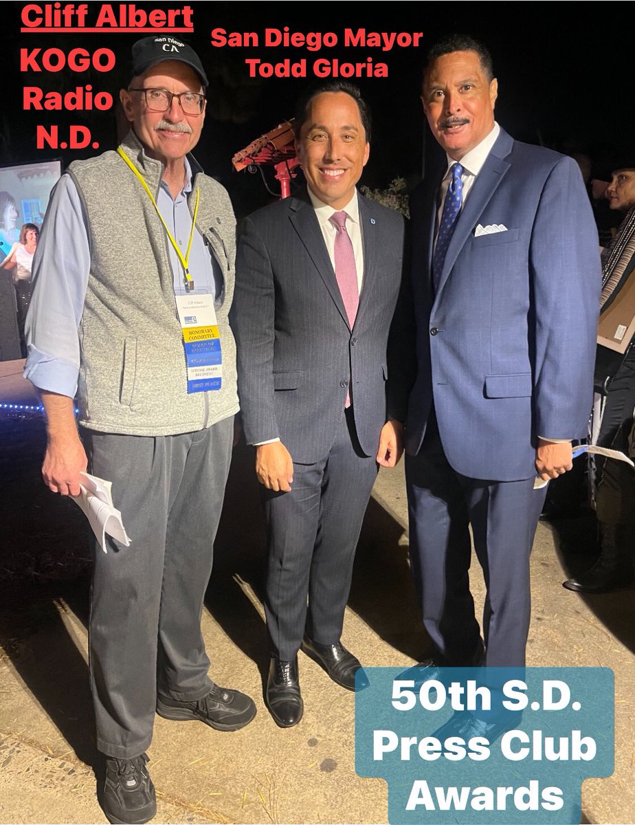 PhilFarrarTV's tweet image. ⭐️KOGO ANNIVERSARY SPECIAL⭐️
An award for each decade. Five received at the 50th San Diego Press Club Awards. Our KOGO team walked away with a total of TWELVE awards.  Shout out to #24/7 and #TTWN. #broadcastjournalism, #relevant, #radio, #television #nofakenews, #accountability