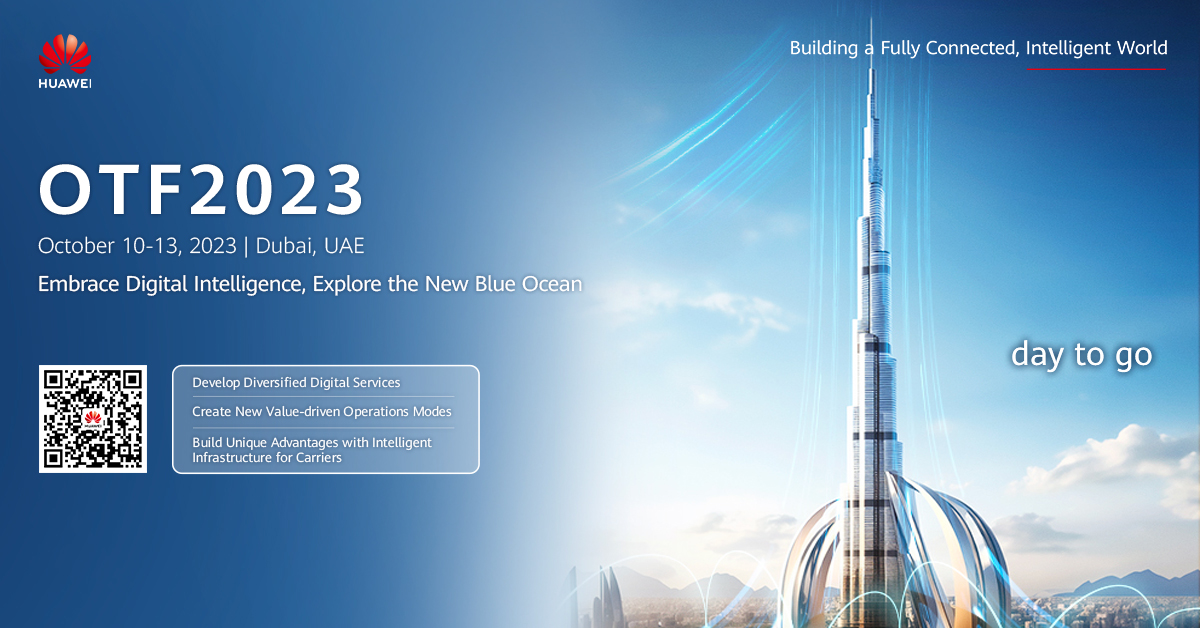 #OTF2023, Only 1 day to go! Huawei will release its latest innovative solutions for scenarios and discuss with guests about paths to boost digital transformation for future success.
More details: tinyurl.com/4h84xecf
