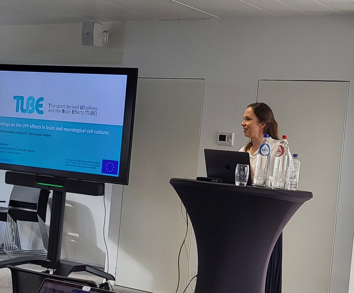 Presenting results of <a href="/TUBE_EU_Project/">Transport derived Ultrafines and the Brain Effects</a> in Brussels to stakeholders. #AirPollution #brain <a href="/UniEastFinland/">University of Eastern Finland</a> <a href="/AIV_Institute/">A.I. Virtanen Institute</a>