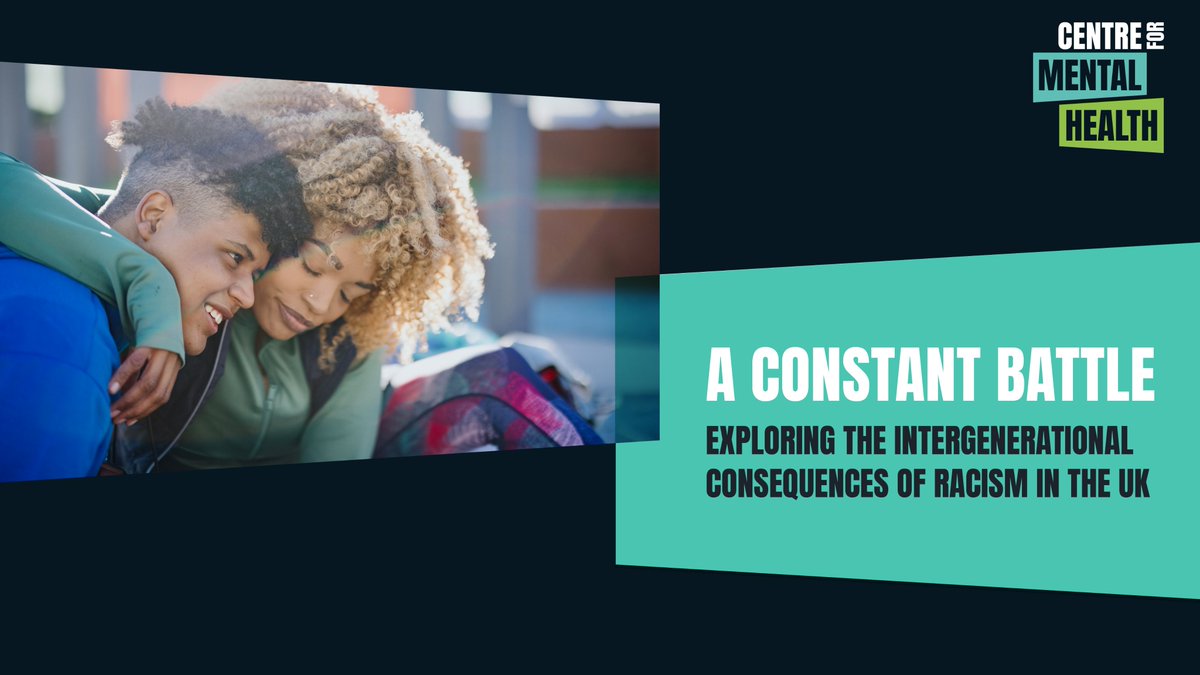 Centre for Mental Health (@centreformh) on Twitter photo THREAD: How do parents' & children's experiences of racism affect each other's mental health?
We know racism is toxic for mental health. With <a href="/KingsIoPPN/">Institute of Psychiatry, Psychology & Neuroscience</a>, we explored how racism towards parents & children affects their mental health and parent-child interactions #WMHD2023 👇🏾 THREAD: How do parents' & children's experiences of racism affect each other's mental health?
We know racism is toxic for mental health. With <a href="/KingsIoPPN/">Institute of Psychiatry, Psychology & Neuroscience</a>, we explored how racism towards parents & children affects their mental health and parent-child interactions #WMHD2023 👇🏾