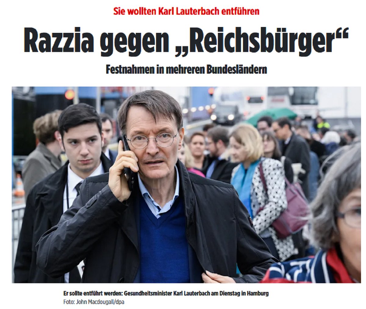 Nach der für die #SPD verlorene Landtagswahl in #Hessen #Hessenwahl #Hessenwahl23 macht #FaeserRücktritt #Faser nun auf Bundesebene Druck. 

Wieder wurden ganz gefährliche Terroristen festgesetzt. #Reichsbürger gar. In #Frankfurt war es zB ein 61-jähriger Dude, der #Lauterbach