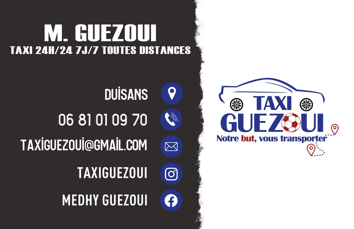 ℹ️ Formé au Racing, Medhy Guezoui se reconverti en tant que... taxi.

Bon courage au joueur de la #GailletteAcademy dans ses nouveaux projets !