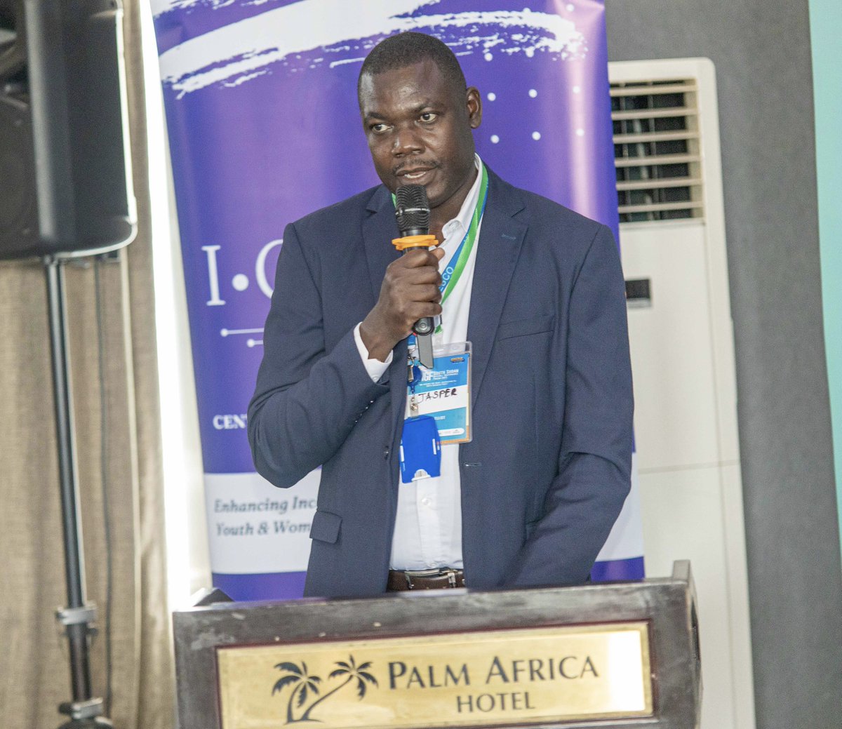 "The theme of the day is well thought of “The internet we want; Empowering all south sudanese people’ &amp; for UNESCO internet governance is a key because of the internet’s potential to foster sustainable dvp't" - Jasper Okodi, UNESCO. First keynote speaker today. 
#IGFSSD23