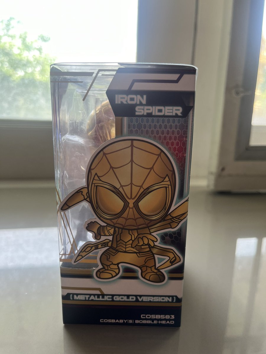 FahshyC's tweet photo. Cosbaby iron Spider-Man Metallic Gold Version 400 รวมส่ง ใหม่ไม่เคยแกะค่า
#ตลาดนัดมาร์เวล #ตลาดนัดmarvel #spiderman https://t.co/BvAa6Bh5fB