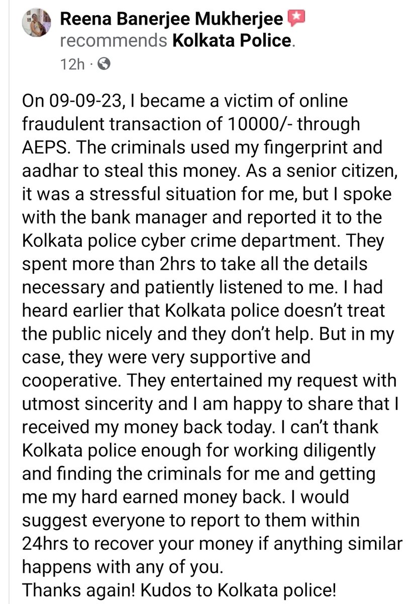 Kolkata Police tweet media