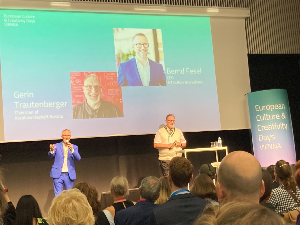 AllDigitalEU's tweet photo. We're thrilled to be at the @EITCultCrea Days, supporting with the @Cyanotypes_ project the CCI sectors.๐
Our mission? To contribute the twin transition through education and innovation! ๐๐
Stay tuned for updates!
#DigitalInnovation #EITCreativityDays #CyanotypesProject #TwinTransition #EducationForAll