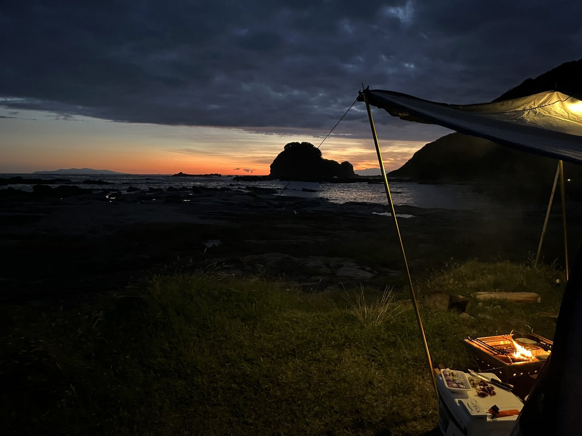 今回は三浦の海で⛺️