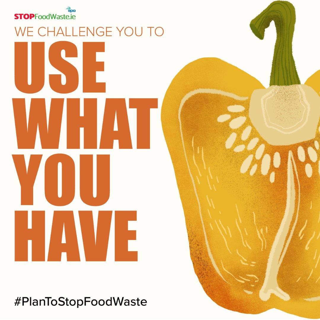 Stop_Food_Waste's tweet photo. It’s time ⏰for our monthly #UseWhatYouHave challenge!

Before your next shop, use up the food you’ve got!

Try to make one meal only using the ingredients you have in your fridge, or cupboard. It’ll help you save time and money. https://t.co/RUdTUcwNlA
