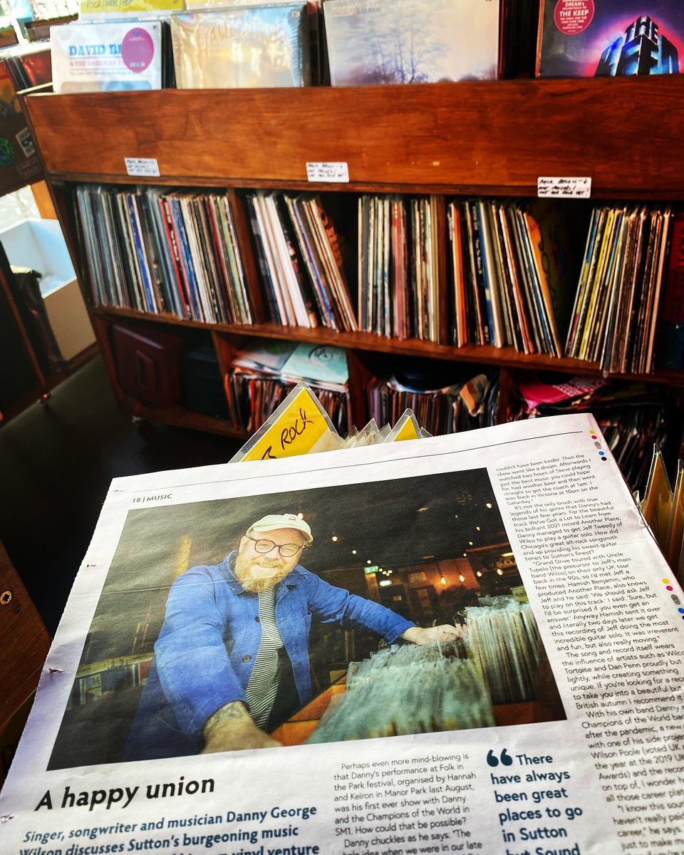 So great to see this lovely piece about Danny, his music, the Sutton store &amp; our Sutton HQ <a href="/soundloungecic/">The Sound Lounge</a> in the very first issue of the brand new <a href="/sutton_story/">The Sutton Storyteller</a>! Huge thanks to Lawrence Diamond for the words &amp; <a href="/JuliaHawkinsph1/">Julia Hawkins 📸</a> for the great photo..See you at the shop folks! 🙏🏻😎
