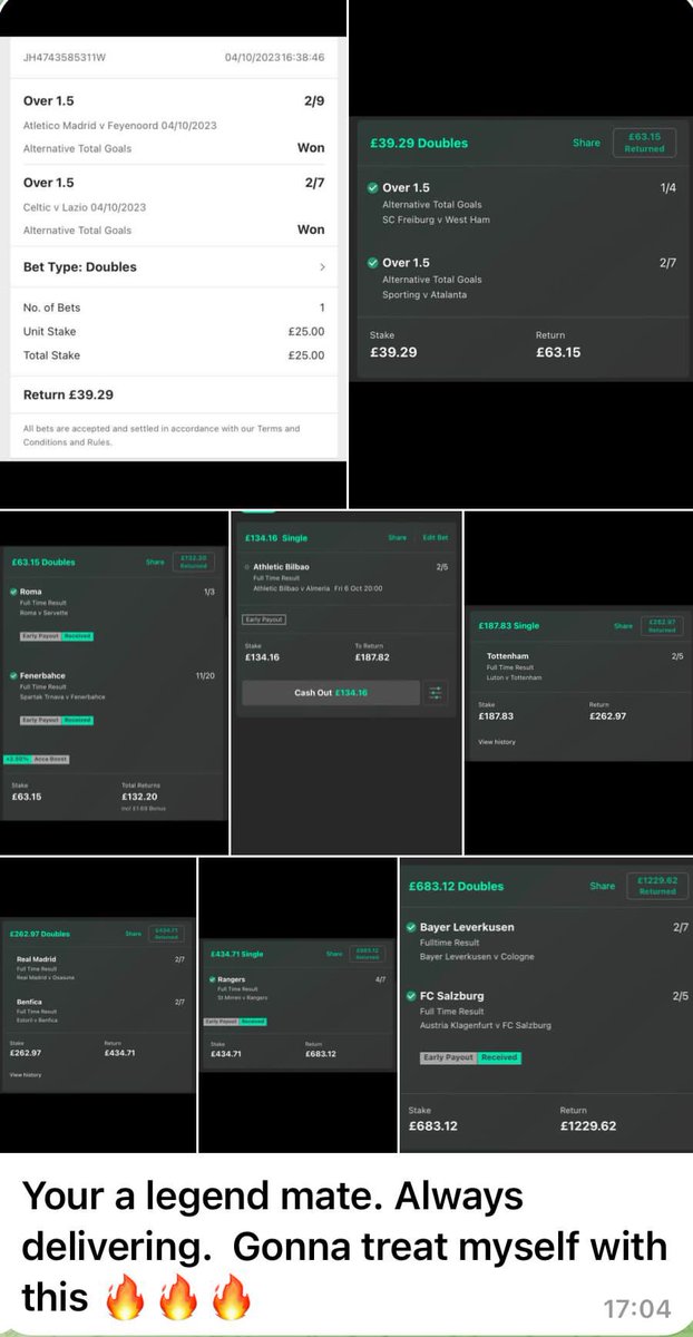 statgodtips's tweet photo. Hit Repost if you want me to start another £25 to £1000 challenge 💰💰💰💰💰💰

Drop me a comment yes or no 

https://t.co/cFyGJf900v https://t.co/FetgeIyUi6