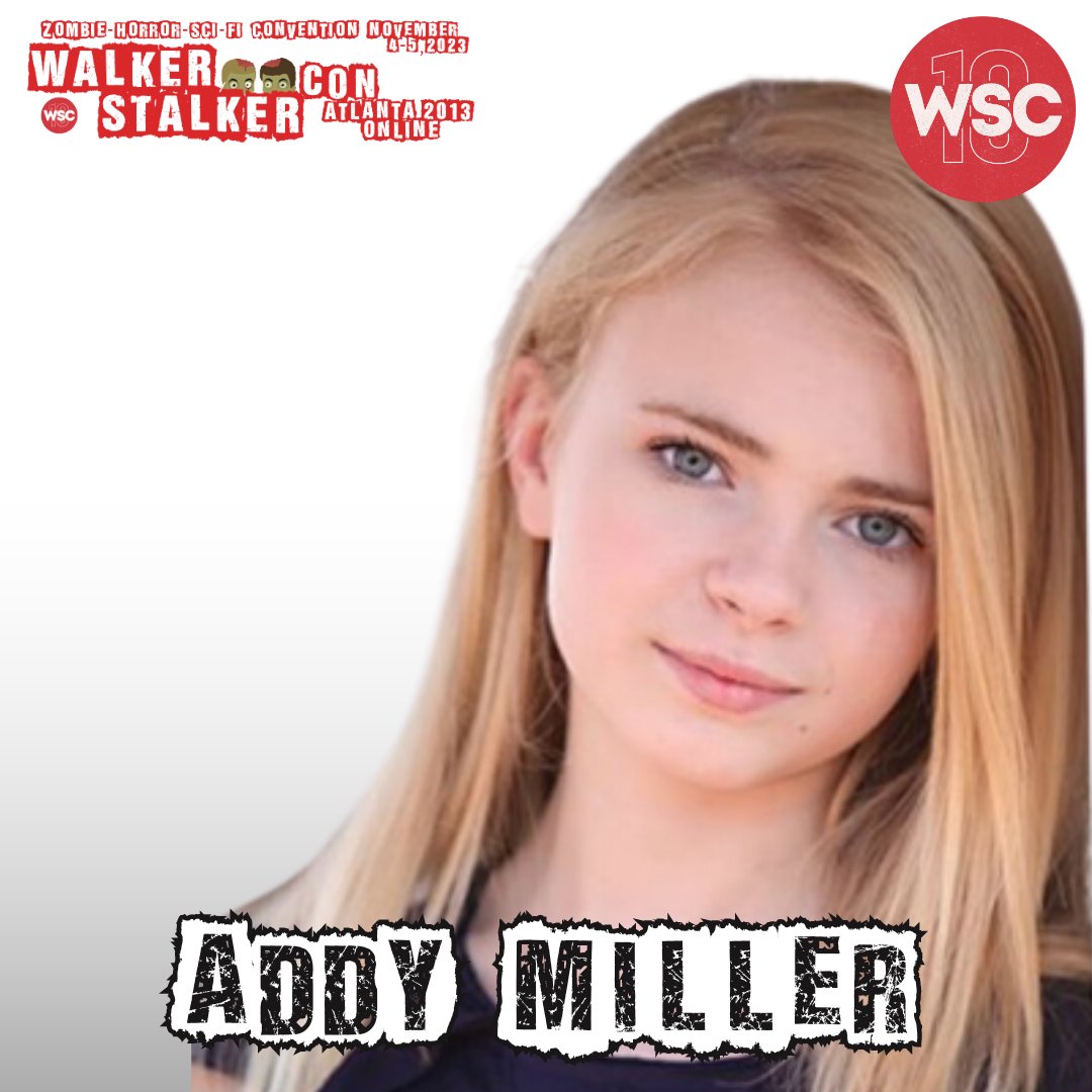 WalkrStalkrCon's tweet photo. "ANNOUNCEMENT"! The Walking Dead's @TheAddyMiller is our next guest for Walker Stalker Con Atlanta 2013! Addy was the very first walker to appear on screen.
Don't miss out on our November 4 & 5, 2023 virtual event!
#addymiller #thewalkingdead #twd #walkingdead https://t.co/hKhsTv0Lp0