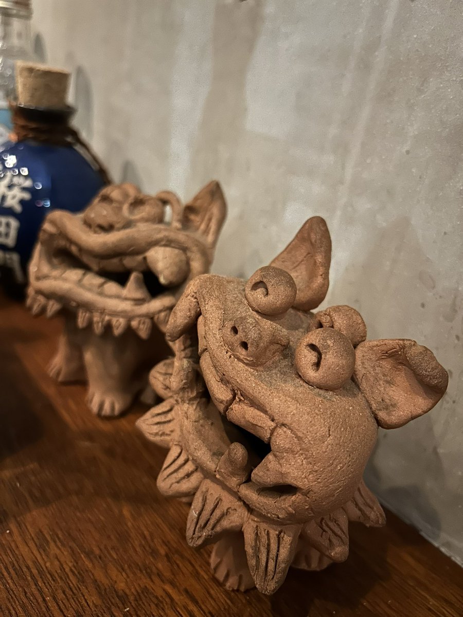 気づいたらシーサーいました。
僕の見覚えはありません...

本日10/10(火)
かつをといのちゃん！

お待ちしてます！