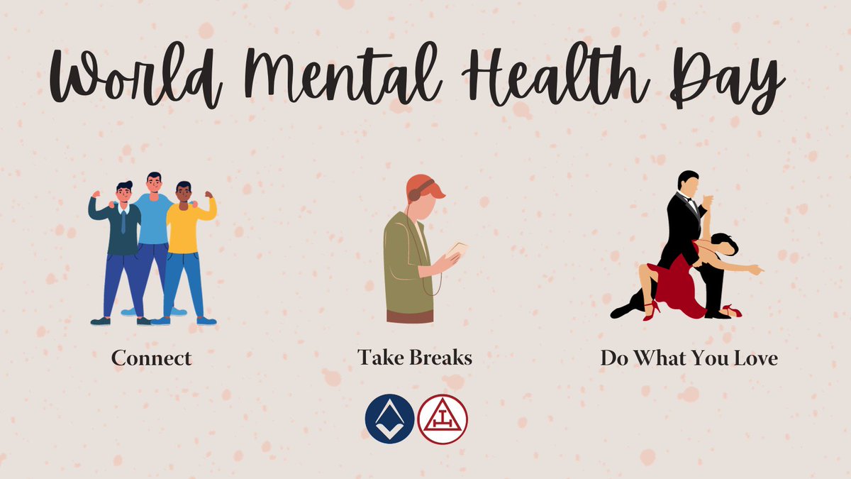 UGLE_GrandLodge's tweet photo. #WorldMentalHealthDay is about raising #awareness of #mentalhealth and driving positive change 🧠

It’s also a chance to talk about mental health: how we need to look after it, and how important it is to get help if you are struggling 🤝

#Freemasons https://t.co/tEQmonB8xn