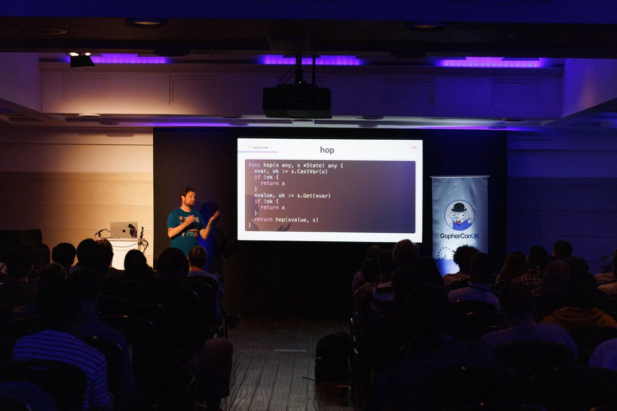 gopherconuk's tweet image. @awalterschulze joined us at #gopherconuk23 and discussed all things #logicprogramming.

Listen to his talk to learn about the logic programming paradigm and how to build your own logic programming language in less than a 1000 lines of code in Go.

buff.ly/3PzFF3i
