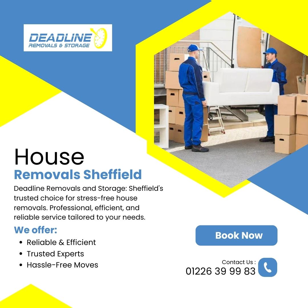 Sheffield's top choice for house removals – Deadline Removals and Storage offers personalized and professional services to make your move seamless. Call us now for premium house removals Sheffield.
#houseremovalssheffield
#houseremovals
#movingervices
#sheffieldmovingcompany