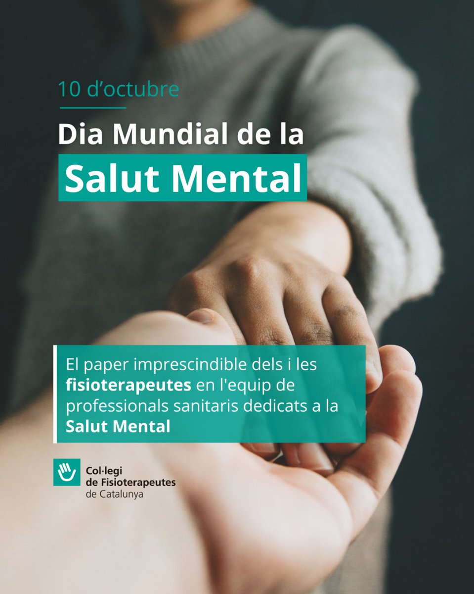 🧠 Avui 10 d'octubre, Dia Mundial de la Salut Mental, volem conscienciar sobre la prevalença de trastorns que afecten cada vegada més població.

#salutmental #CFC #fisioteràpia #somfisio #colficat #somessencials