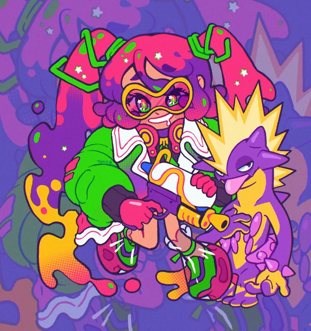 Another fave! Poison Pokemon Miku for day 14!! 