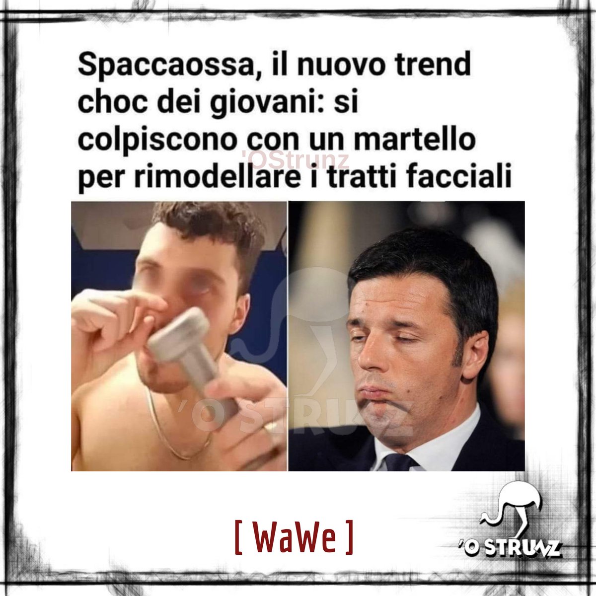 O_Strunz's tweet photo. (WaWe @WaWe970)
#10ottobre #spaccaossa #pazzia #umorismo https://t.co/v5BjtaOMwJ