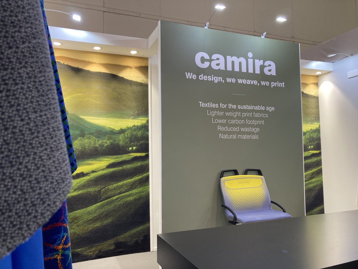 Have you been to see us at Busworld? 🚌 The whole team is here today and we'd love to chat to you about textiles for transport. Find us in Hall 9 at stand 947a.
