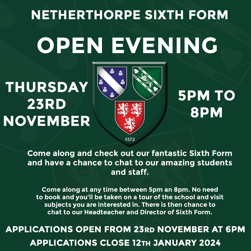 Netherthorpe Sixth Form (@netherthorpe6fm) on Twitter photo 