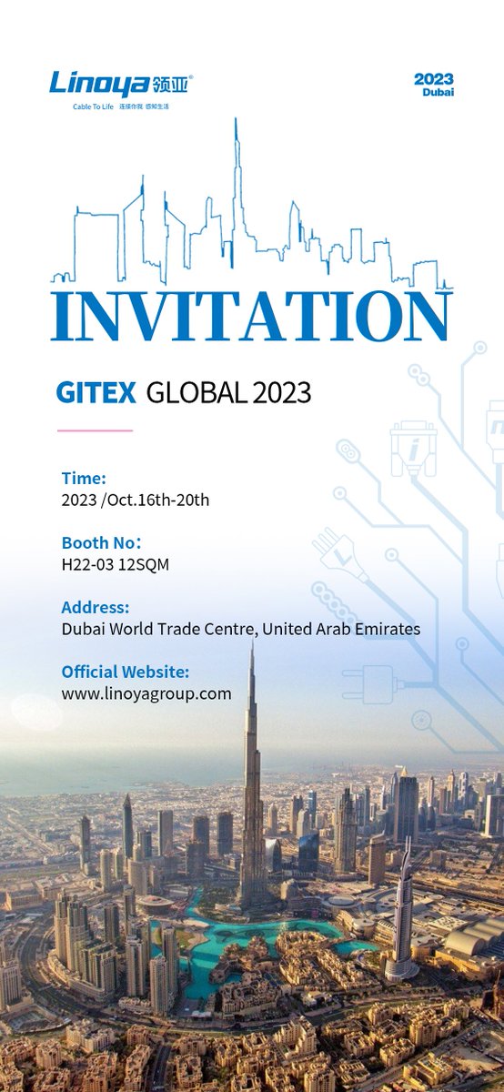 CarinaWu13's tweet image. 🚀 🚀 Happy to announce the upcoming exhibition in October. Welcome to visit our Booth 👇👇👇

✔ 3. Dubai GITEX GLOBAL Fair 2023:
 
Linoya Booth : H22-03, 12SQM
Time : OCTOBER, 16-20th , 2023

​wwww.linoyagroup.com

​#Linoya #cabling #structuredcabling #networkcable #Cat5e