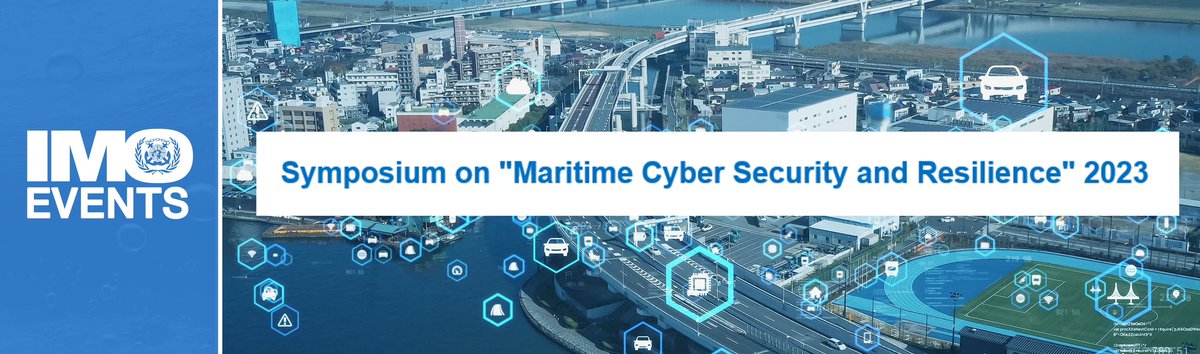 IMOHQ's tweet photo. Save the date! 1-2 November 2023.
 Join us for a Symposium on "Maritime cyber security and resilience”. 
All details here: https://t.co/2pJw96qvME
#MaritimeSecurity https://t.co/IQxDfGKakP