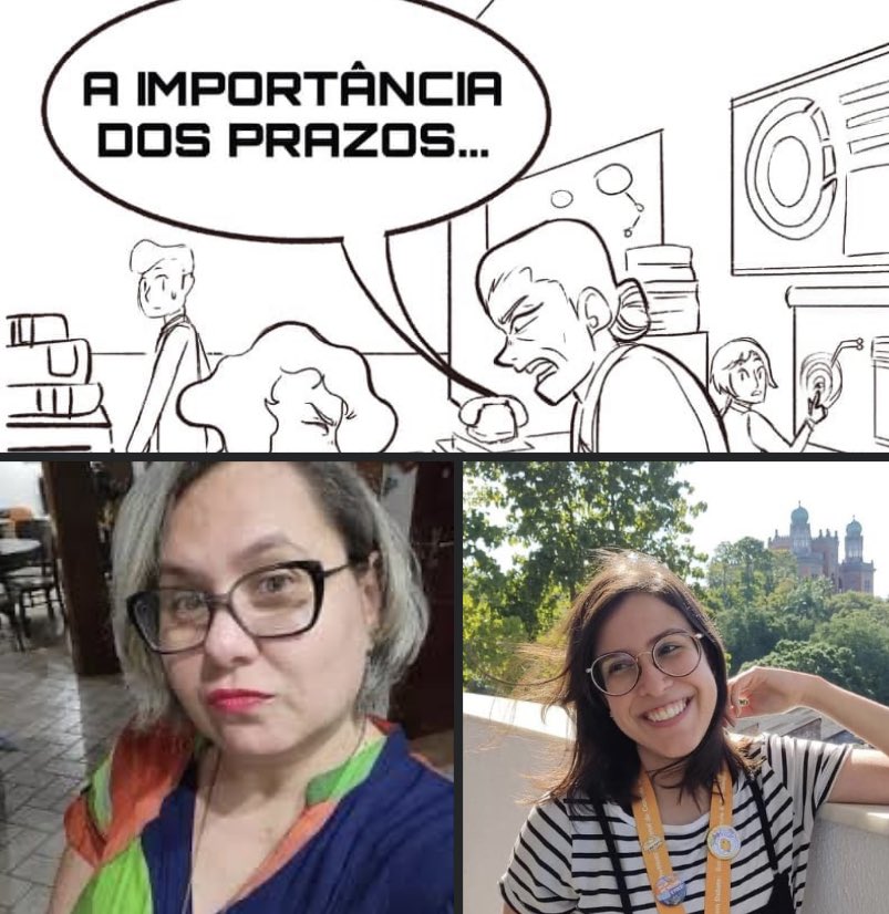 Intempol's tweet photo. Eis o elenco de @Intempol - Agora: Volume 2!
Uma das novidades desse projeto é organizar parcerias, começando com a dupla dinâmica (e inédita!) @anarecalde &amp; @MarisQ.
As duas criam “A Importância dos Prazos”, onde vemos as (des)venturas de uma novata nos corredores da @Intempol. https://t.co/Ky6m2ex68c