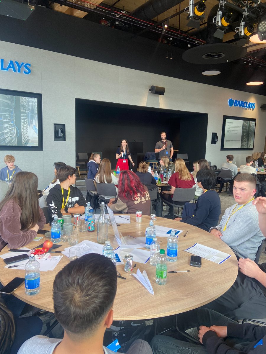 crontoncoll's tweet photo. Last week, our talented students participated in a day programme at @Barclays Knutsford to learn about careers and opportunities in #CyberSecurity, #CarbonEfficiency and #DataAnalysis. 

Thank you to Barclays Knutsford for providing an incredible opportunity to our students. https://t.co/eJe5j3mMYD