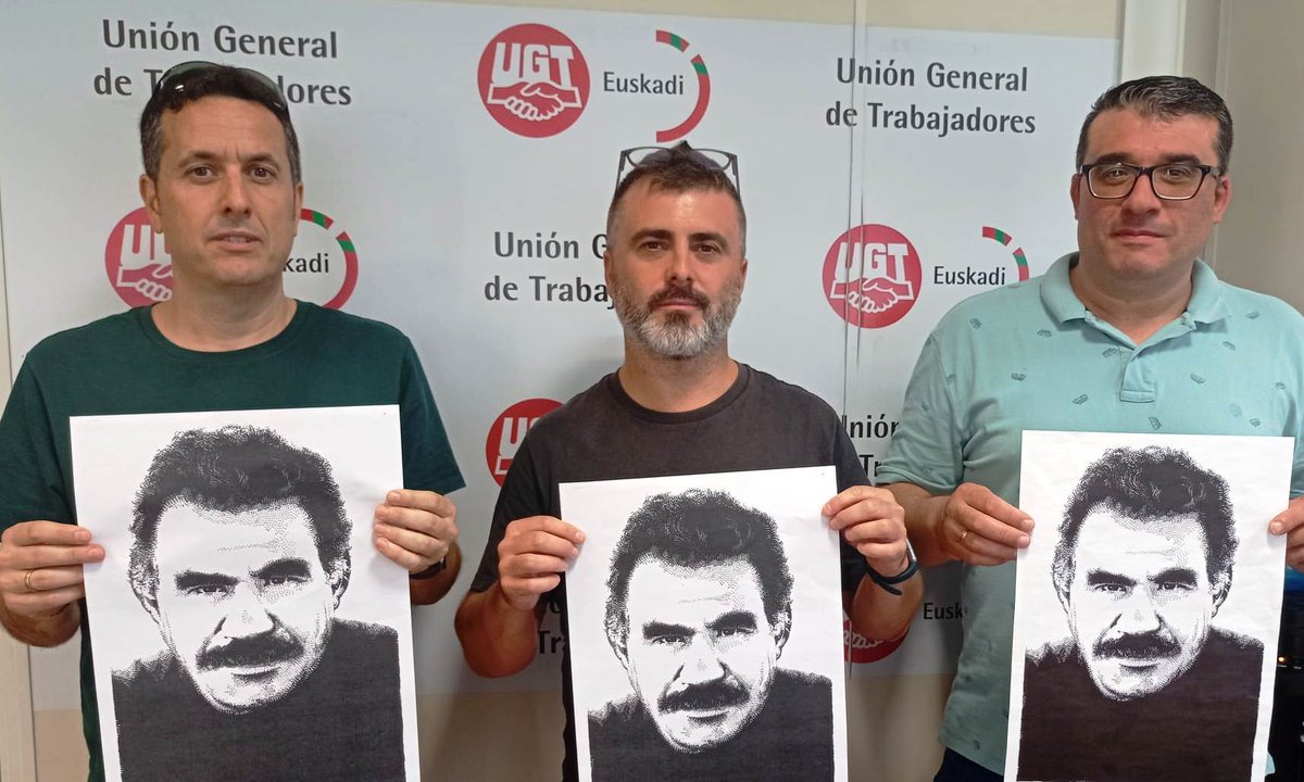 #FreeOcalan
🔴Sindicatos vascos seguimos demandando #libertad para Abdullah Öcalan <a href="/ocalanfree/">Freedom For Ocalan #FreeOcalan</a> 

➡️Nueva campaña internacional  "Libertad para Öcalan, una solución política para Kurdistán”

acortar.link/66s6sE