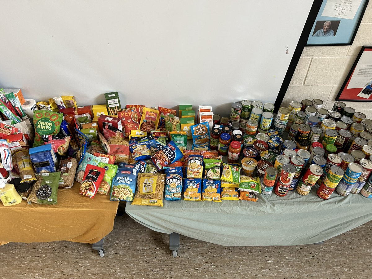 SilvertreesInfo's tweet photo. Thank you so much for all the donations of food and toiletries for our Harvest Appeal. We have a very generous community. Today the donations were collected by @bcfoodbank who were very thankful for the support from our Silvertrees families. 😊🌾🍎 https://t.co/PZm2h9fXmt