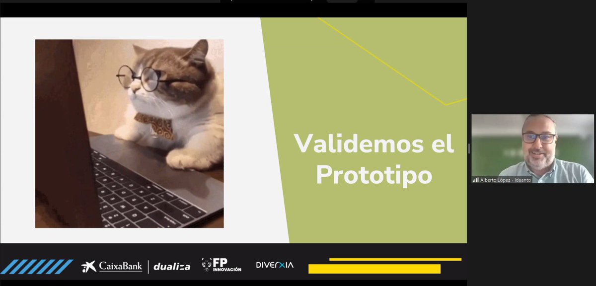 FPinnovacion's tweet photo. ¡Seguimos la mañana innovando a toda marcha en Hacka #retODS !💪🏻
🌟Nos encontramos con nuestro experto Alberto López Malax y su micropíldora "1,2,3…Prototipado y acción". 🚀
🥰¡Gracias por ser parte de esta aventura de aprendizaje!
@CABK_Dualiza @FPinnovacion @LopezMalax https://t.co/fV5KWiS9sT
