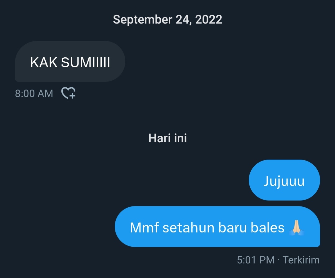 sumiatishm's tweet photo. Setahun gak tuh 😭 https://t.co/wG5INzGt0S