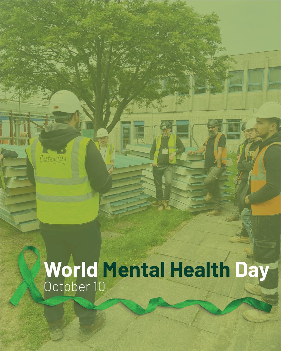 T_BContractors's tweet photo. It’s World Mental Health Day!🌎💚

If you’re struggling, help is here! Construction Industry Helpline is a free 24/7 support helpline for all Construction Workers and their families. To get free support now, click the link below🔽🔗:
https://t.co/YxVEQrIVzW https://t.co/D7WVsSgOgO