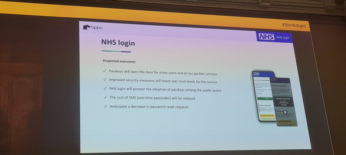 Amazing collaboration between <a href="/hippodigital/">Hippo</a> and NHS Login 👏 love this #ThinkDigiID