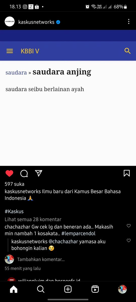 Kalo SAUDARA BABI, saudara lain ibu lain ayah, tapi satu lahan sawah <a href="/DgSabe/">Coach Indra Shabri</a> <a href="/Arief_prattama/">arief pratama</a> <a href="/HasminErfan/">Erfan Hasmin</a>