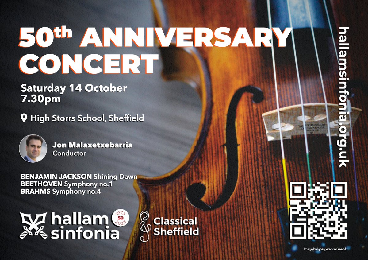 We want to share our good wishes to member group <a href="/HallamSinfonia/">Hallam Sinfonia</a> as they celebrate their 50th anniversary this weekend! 

Check out their concert 👇
classicalsheffield.org.uk/events/2023/50…