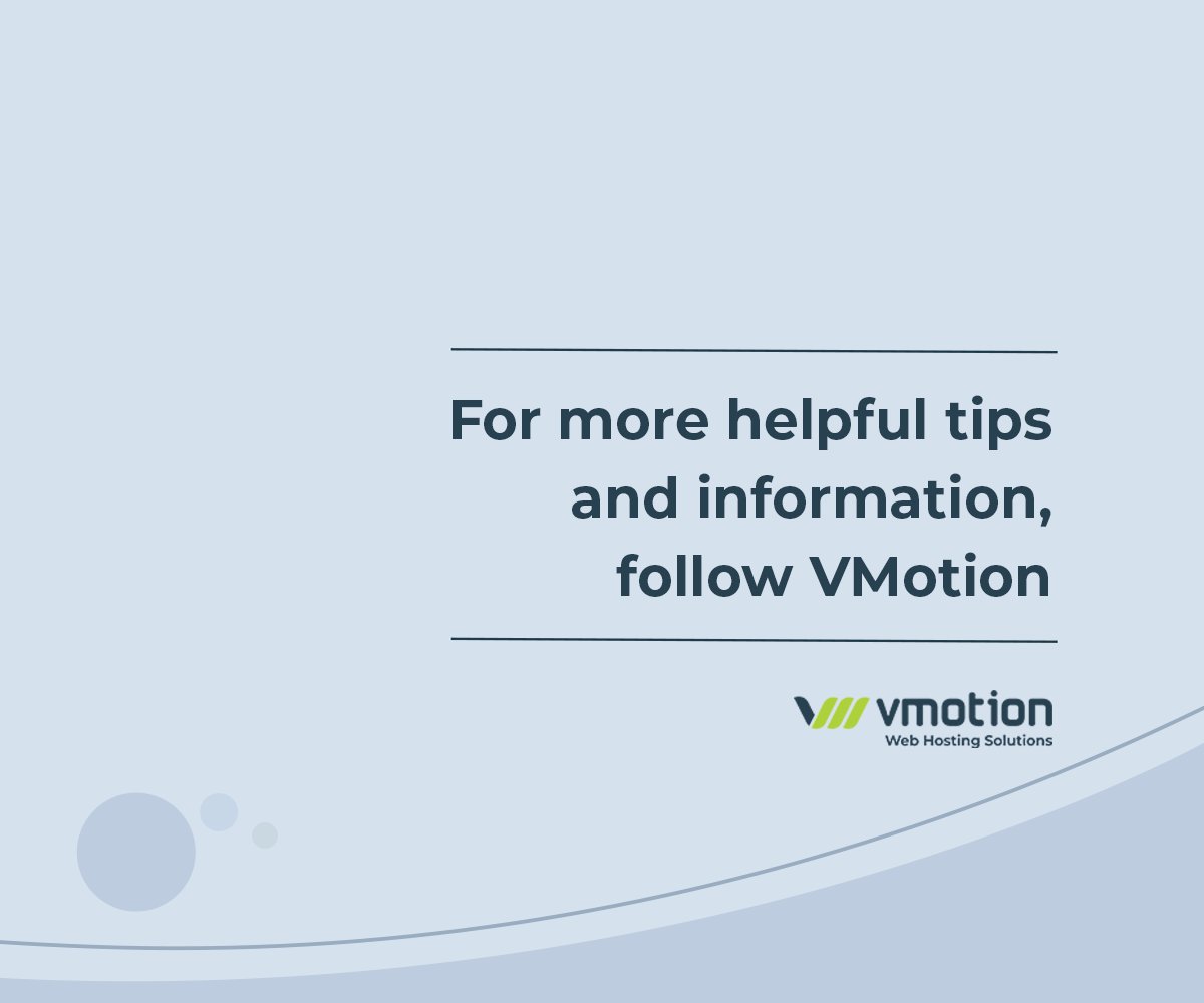 VMotion Web Hosting Solutions tweet media