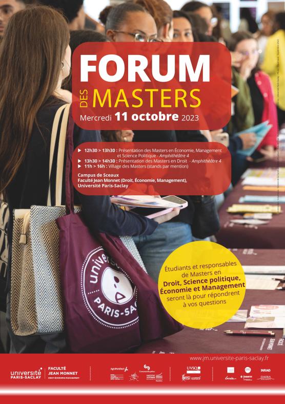 J-1👨‍🎓[FORUM DES MASTERS] 📍 @FJMOfficiel 
Etudiant en L2, L3, M1 ou d'autres niveaux de #formation en #droit #economie #gestion #management #sciencepolitique ?  👨‍💼⚖️
Retrouvez des stands et des amphi de présentation de toutes les mentions de #masters.
👉tinyurl.com/4bkcbuhe