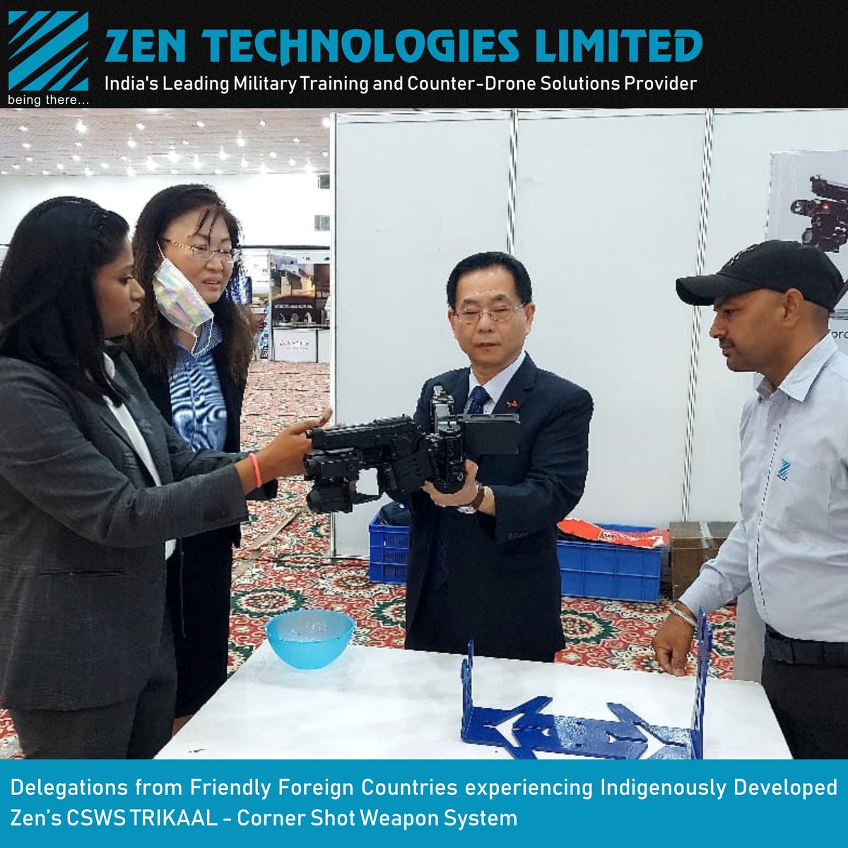 ZenTechnologies's tweet image. 🇮🇳 @Zentechnologies proudly showcasing cutting-edge, indigenously developed Smart Training Solutions and Counter Drone System at Defence Conclave 2023.  Continues to lead innovation in defence technology. #BeingThere #DefenceConclave2023 #Innovation