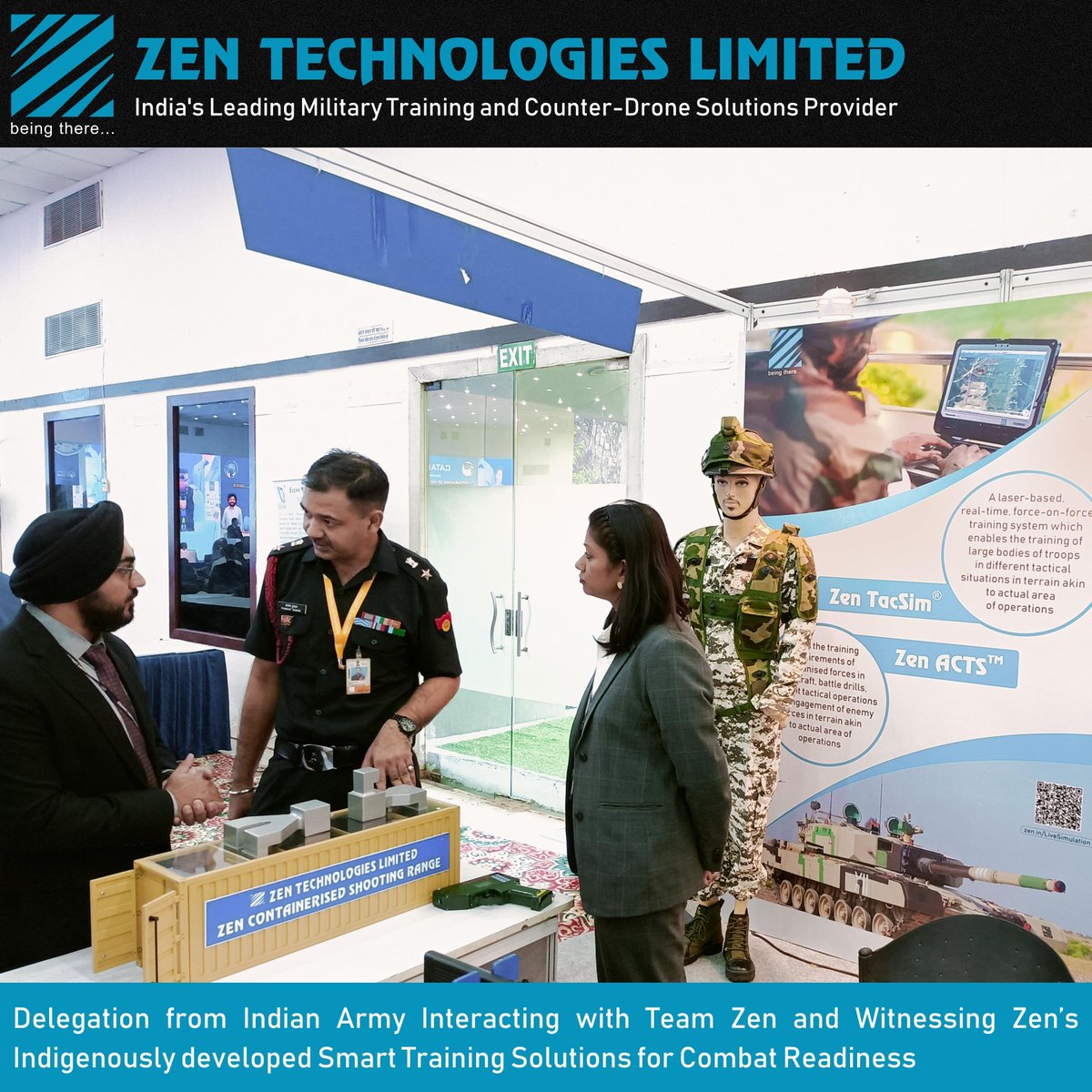 ZenTechnologies's tweet image. 🇮🇳 @Zentechnologies proudly showcasing cutting-edge, indigenously developed Smart Training Solutions and Counter Drone System at Defence Conclave 2023.  Continues to lead innovation in defence technology. #BeingThere #DefenceConclave2023 #Innovation