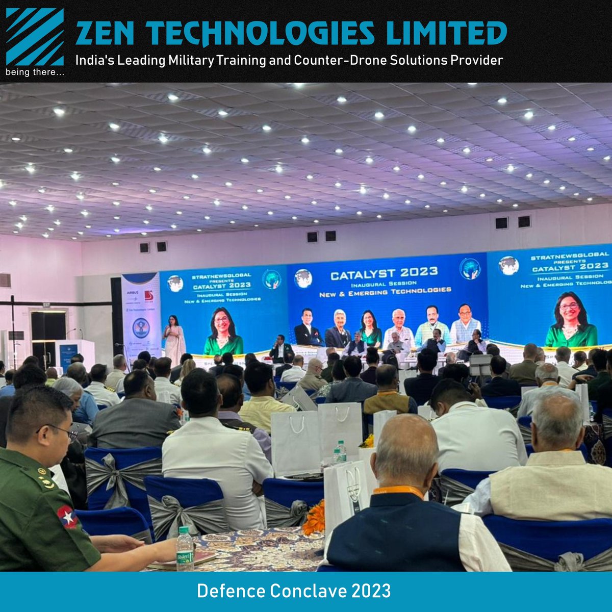 ZenTechnologies's tweet image. 🇮🇳 @Zentechnologies proudly showcasing cutting-edge, indigenously developed Smart Training Solutions and Counter Drone System at Defence Conclave 2023.  Continues to lead innovation in defence technology. #BeingThere #DefenceConclave2023 #Innovation