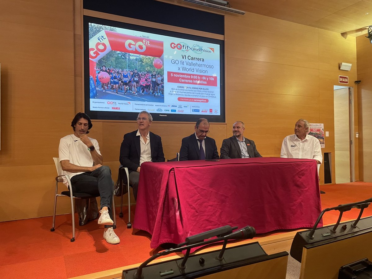 Se presenta en la sede de Marca la VI edición de la carrera GOGIT VALLEHERMOSO y Nadir mejor para hacerlo que nuestra Ruth Beitia…