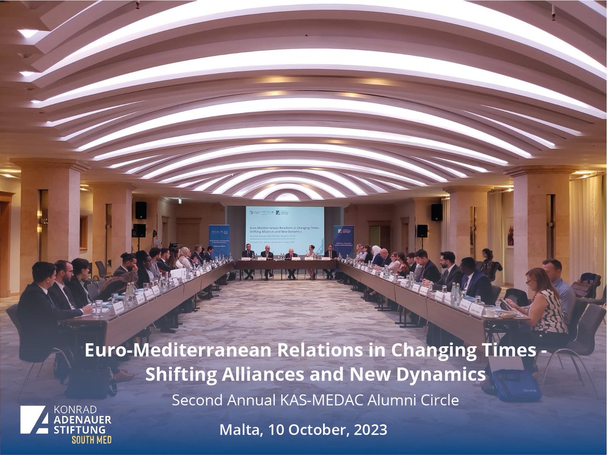 KAS Regional Program Political Dialogue South MED tweet media