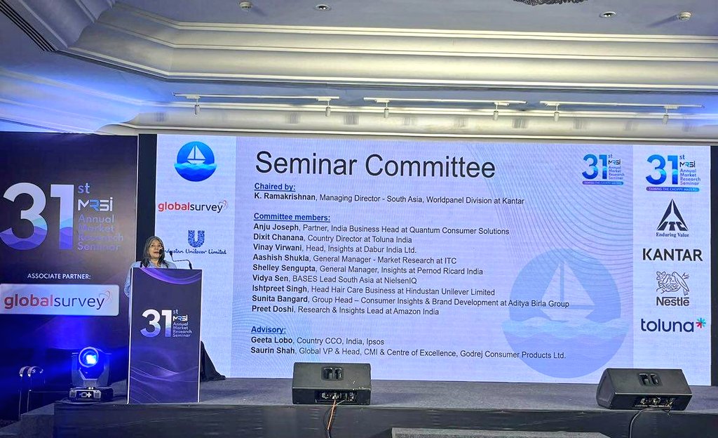 TheMRSI's tweet photo. Gratitude in abundance! Mitali Chowhan, Director General at MRSI extends her warmest vote of thanks on behalf of MRSI to all attendees, partners and the MRSI team who has been insturmental in putting together 2 days for the industry.

#seminar #MRSI #31AMRS #MRSISeminar https://t.co/eAhqE1uM2w