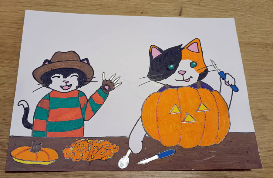 Alibi63791350's tweet photo. Claws and Paws @ScrawlrBox #scrawlrchallenge  had fun playing with these Frisk acrylic markers. https://t.co/ZdqlTpi9FO