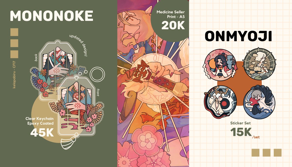 Helloo everyone! I will be boothing at CF17 with my friends later on December 16-17th! Pre-orders for my merch are now open👇  🌻OTS pickup (both days), mail orders, and intl orders available 🌻Booth number TBA  🔗🗓️ in thread! #comifuro17 #cf17